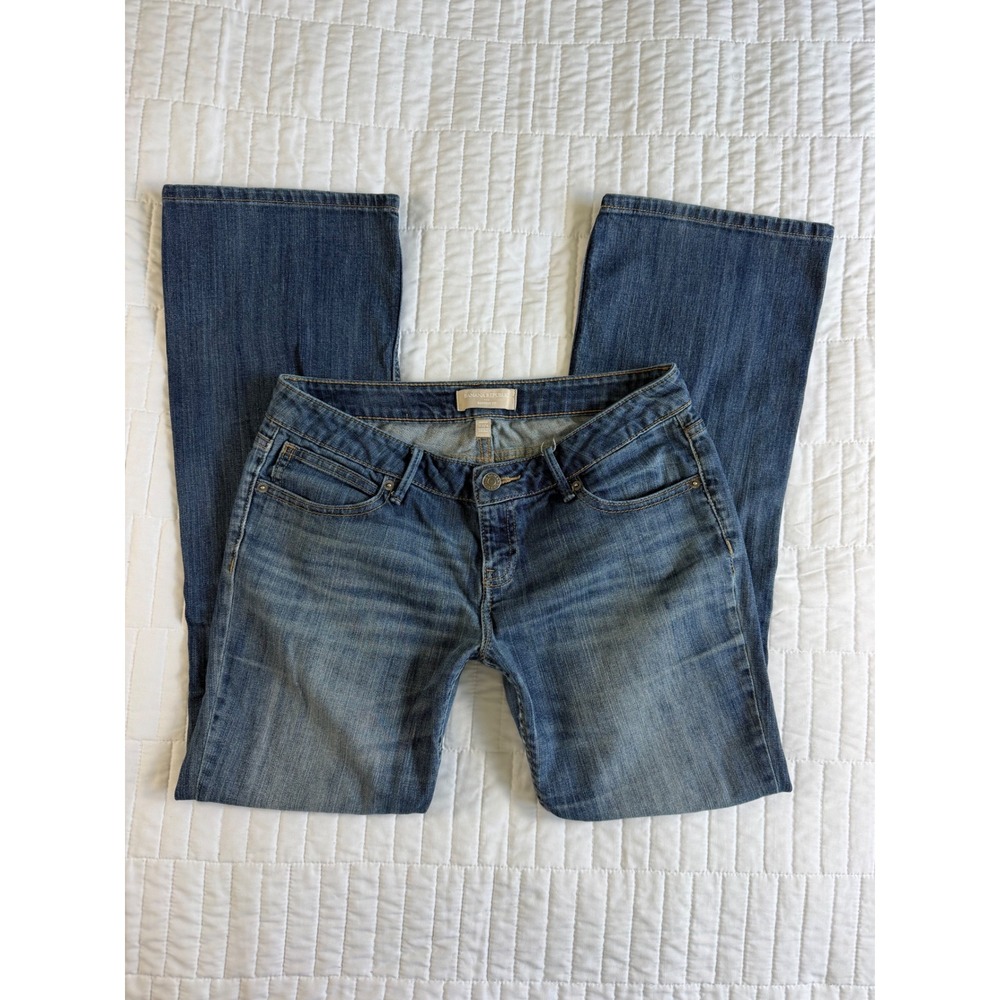 Banana Republic Low Rise Bootcut Flare Jeans Medium Wash Denim Y2K 2000s 27/4P
